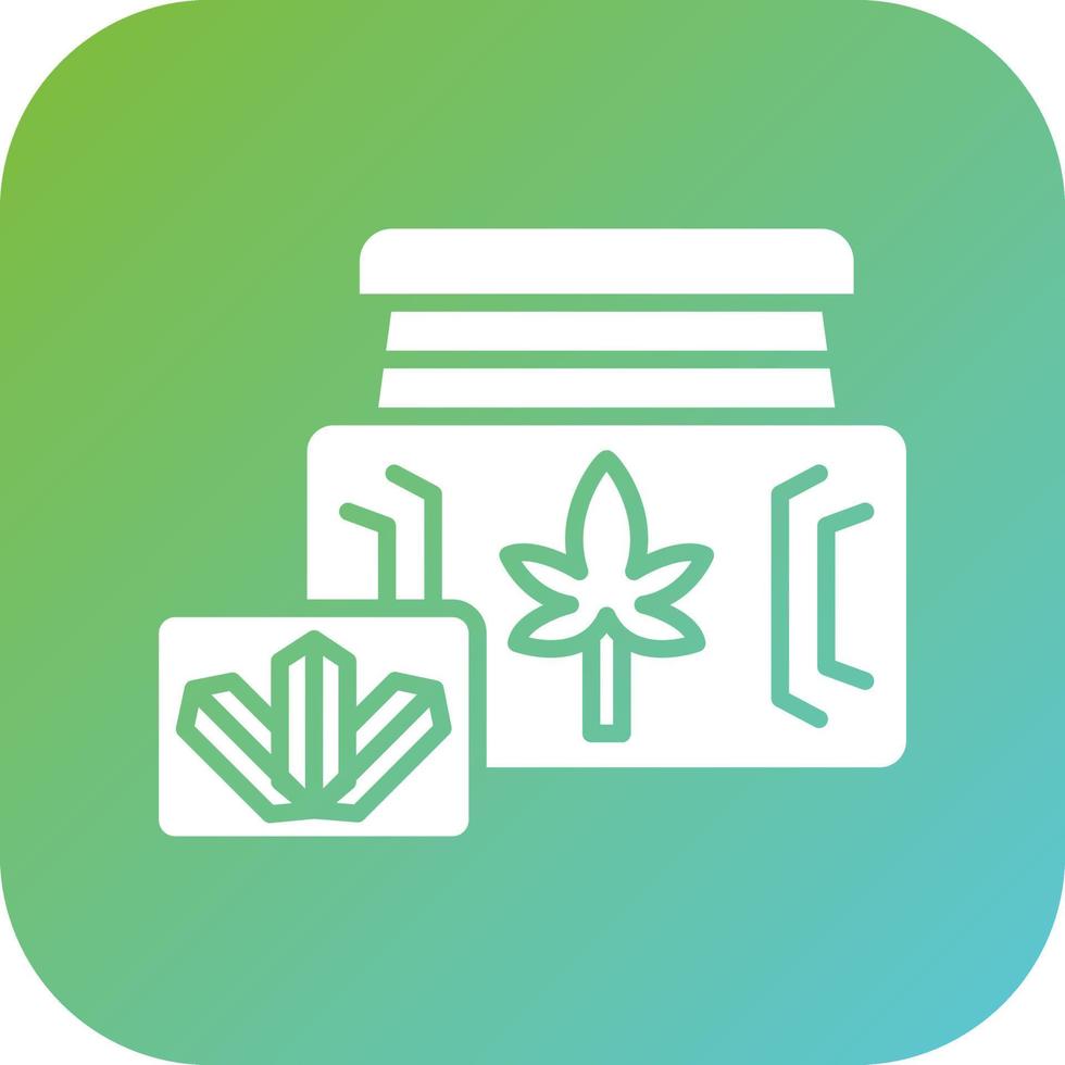 Cbd Crystals Vector Icon Style