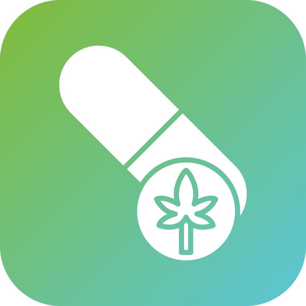 Cbd Capsules Vector Icon Style