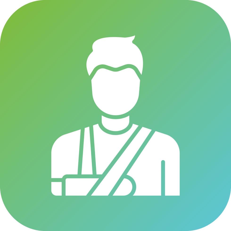 Broken Arm Vector Icon Style