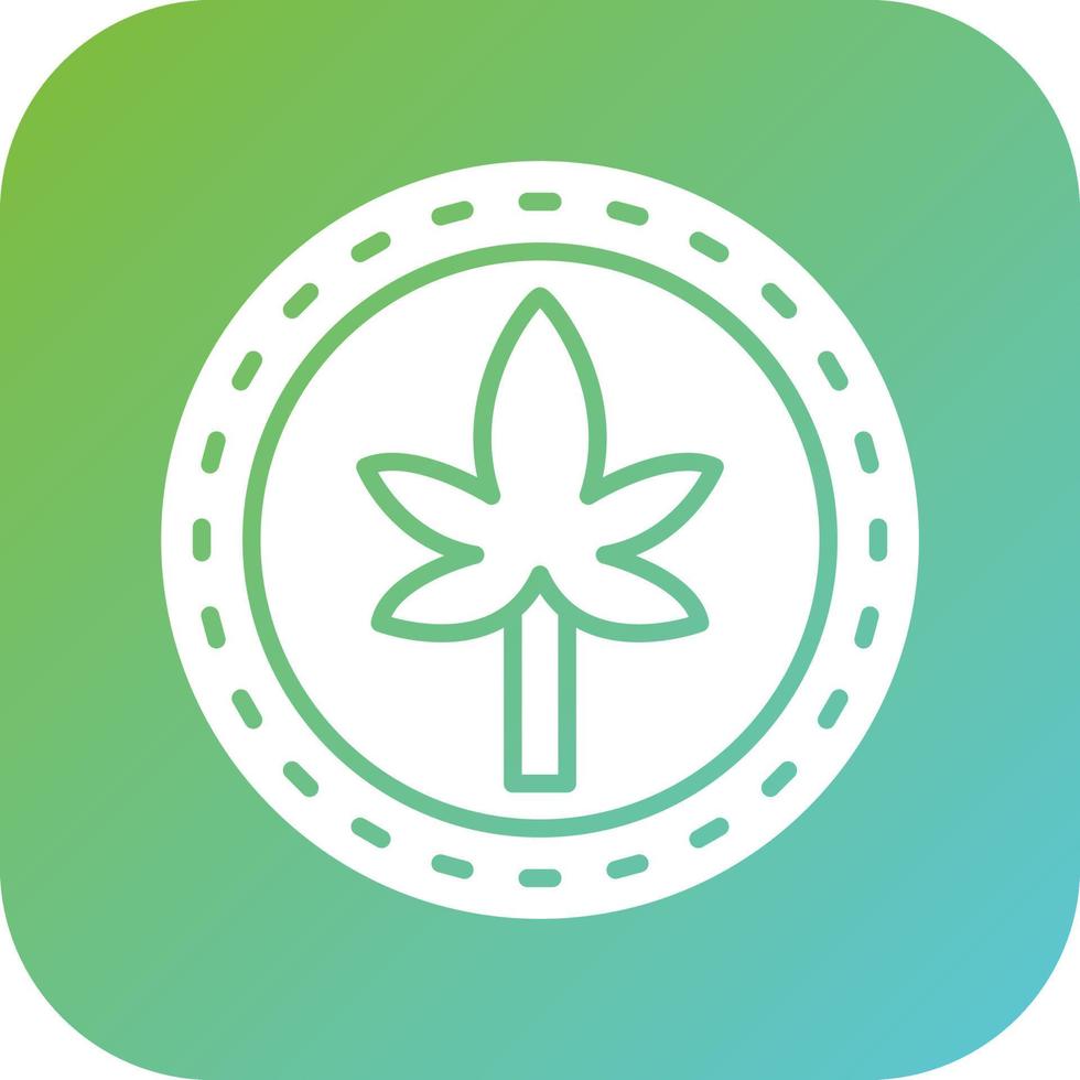 Organic Hemp Vector Icon Style