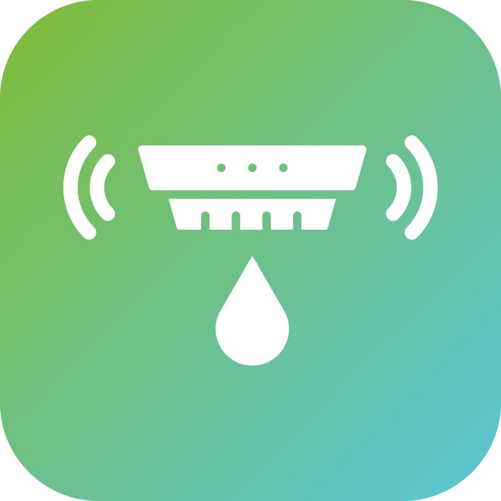Smart Water Sensor Vector Icon Style