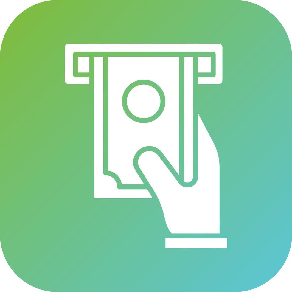 Cash Withdrawal Vector Icon Style