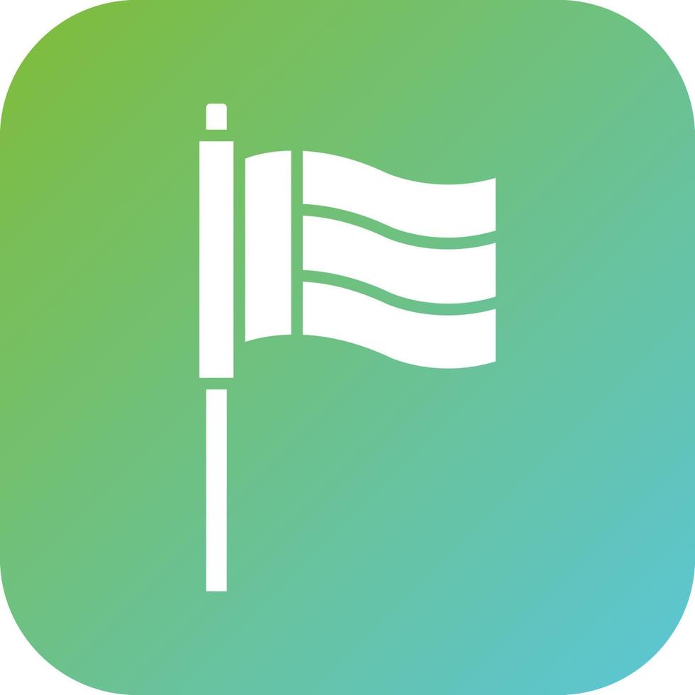 Dubai Flag Vector Icon Style