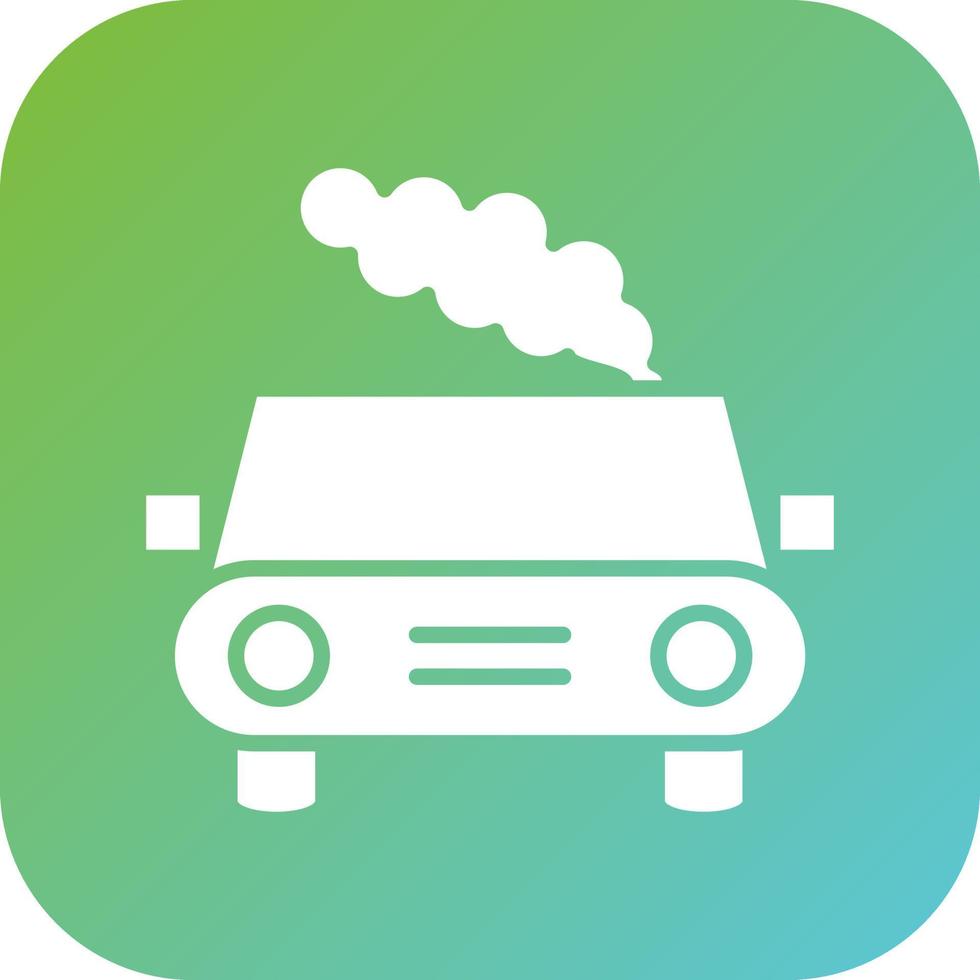 Car Pollution Vector Icon Style