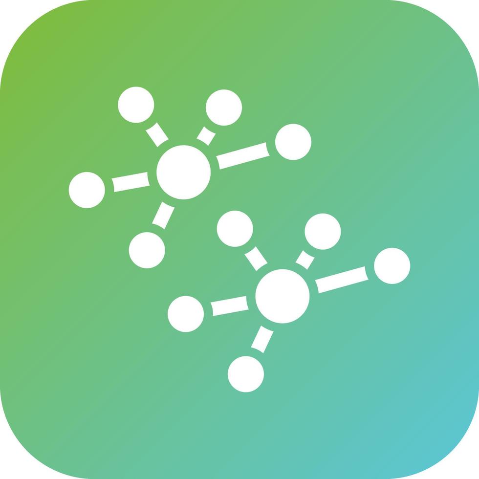 Molecular Structure Vector Icon Style