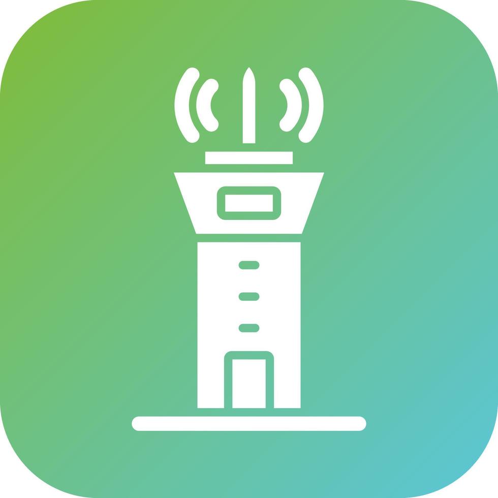 Control Tower Vector Icon Style