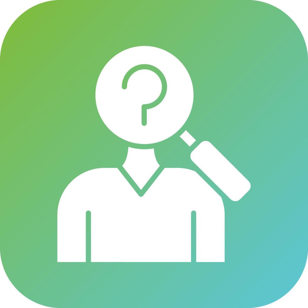 Missing Person Vector Icon Style