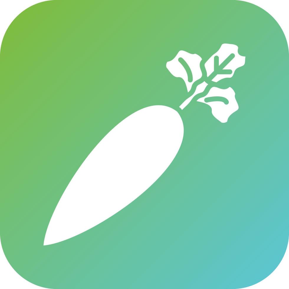 Radish Vector Icon Style