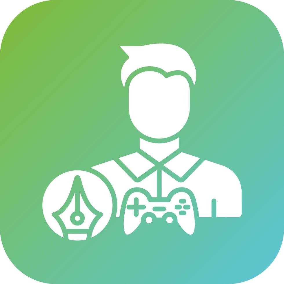 Game Designer Male Vector Icon Style