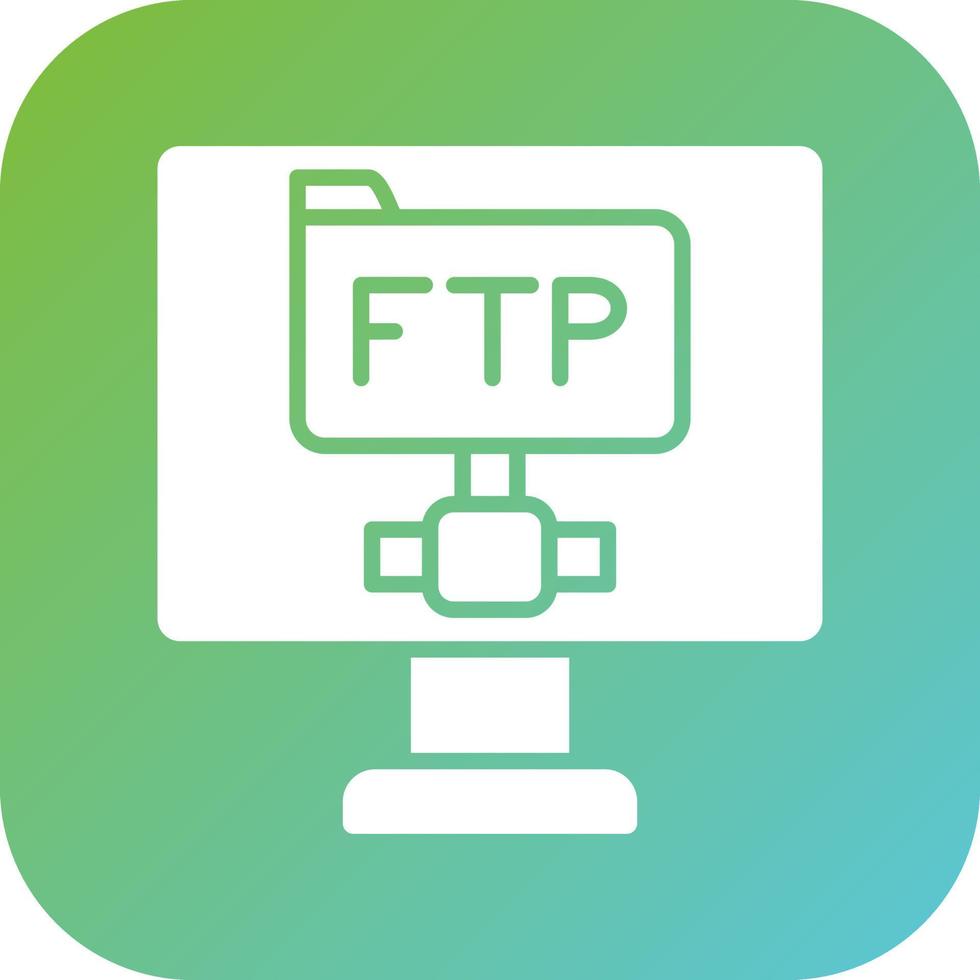 Ftp Protocol Vector Icon Style