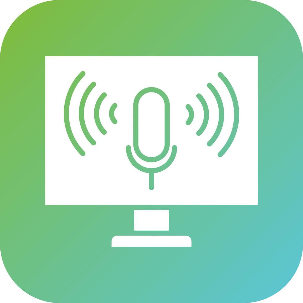 Voice Control Vector Icon Style