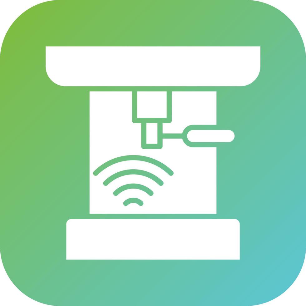 Smart Coffee Machine Vector Icon Style