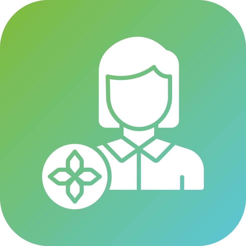 Massage Therapist Vector Icon Style
