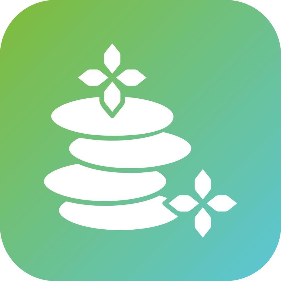 Hot Stone Vector Icon Style