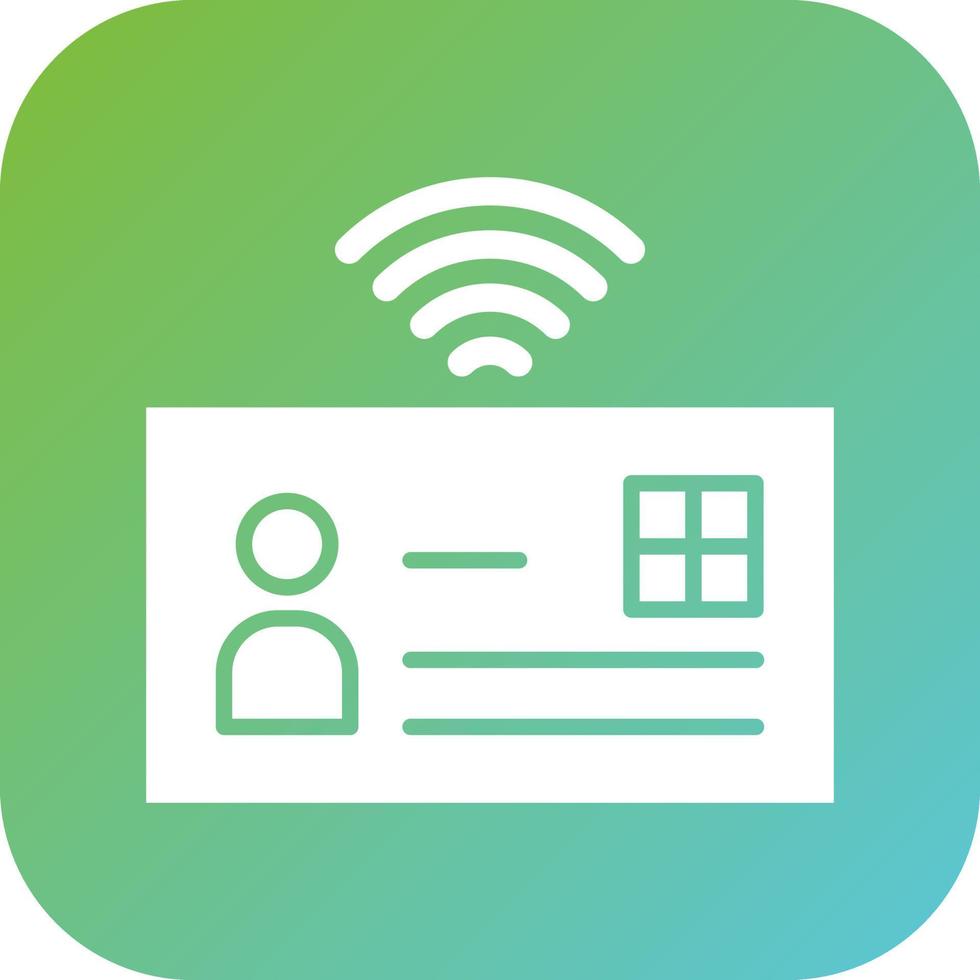Smart Identification Vector Icon Style
