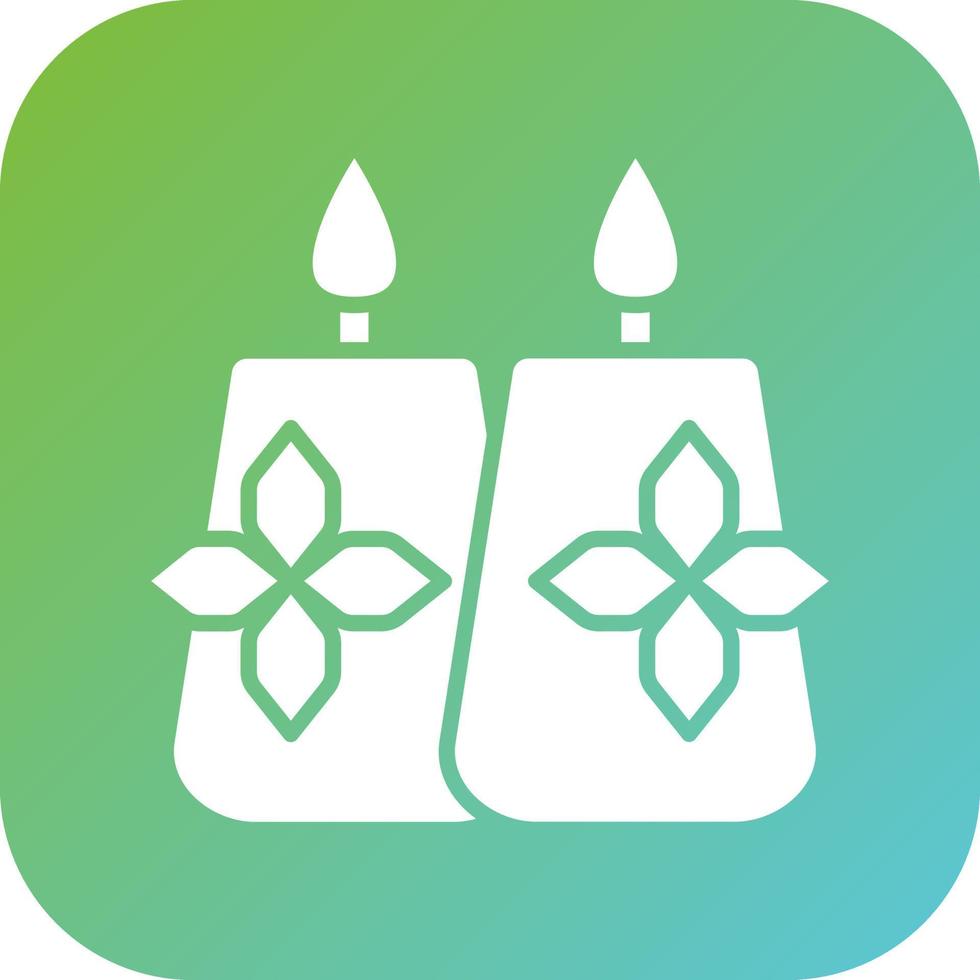 Spa Candle Vector Icon Style