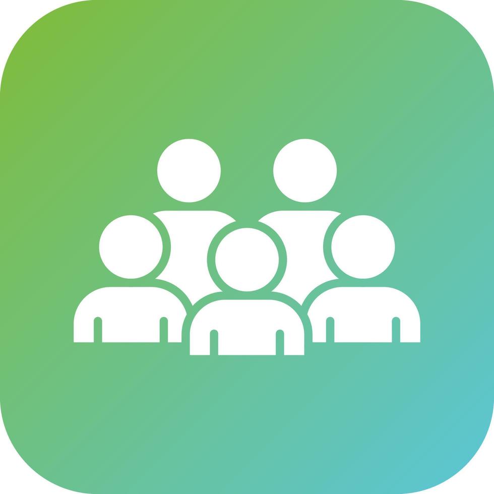 Crowd Vector Icon Style