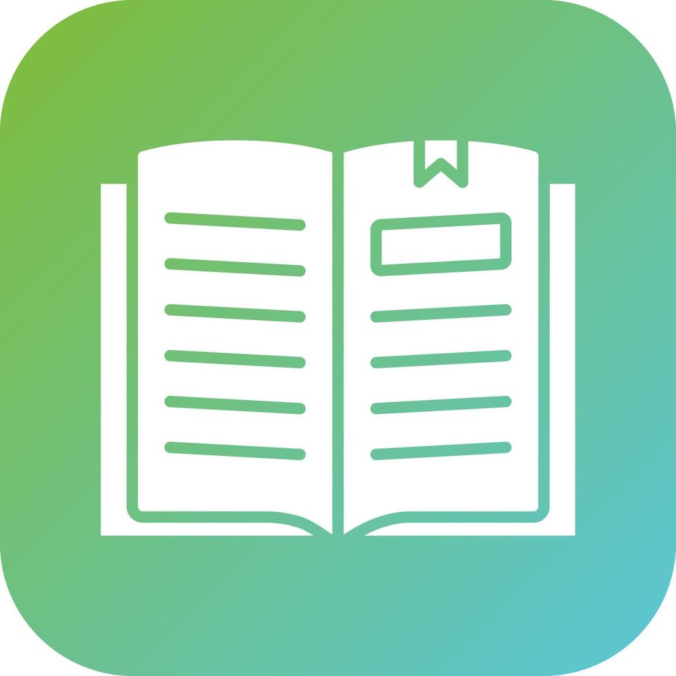 Open Book Vector Icon Style