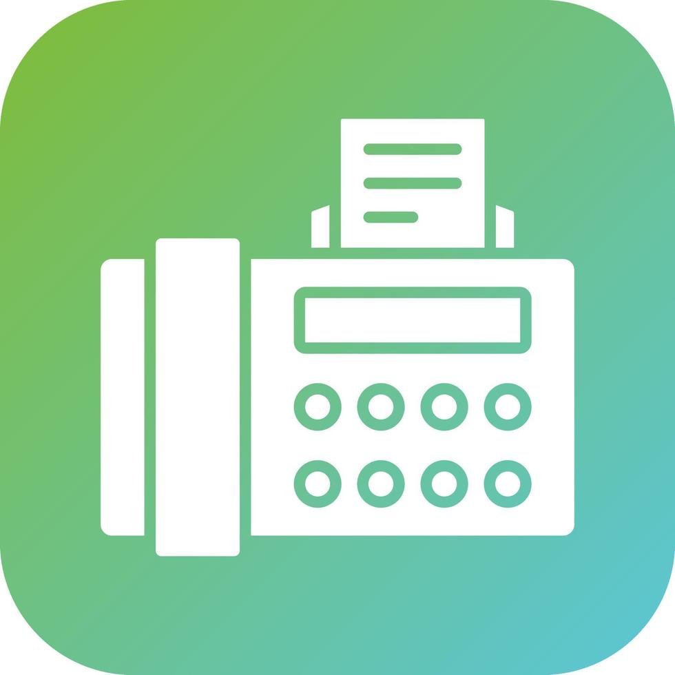 Fax Vector Icon Style