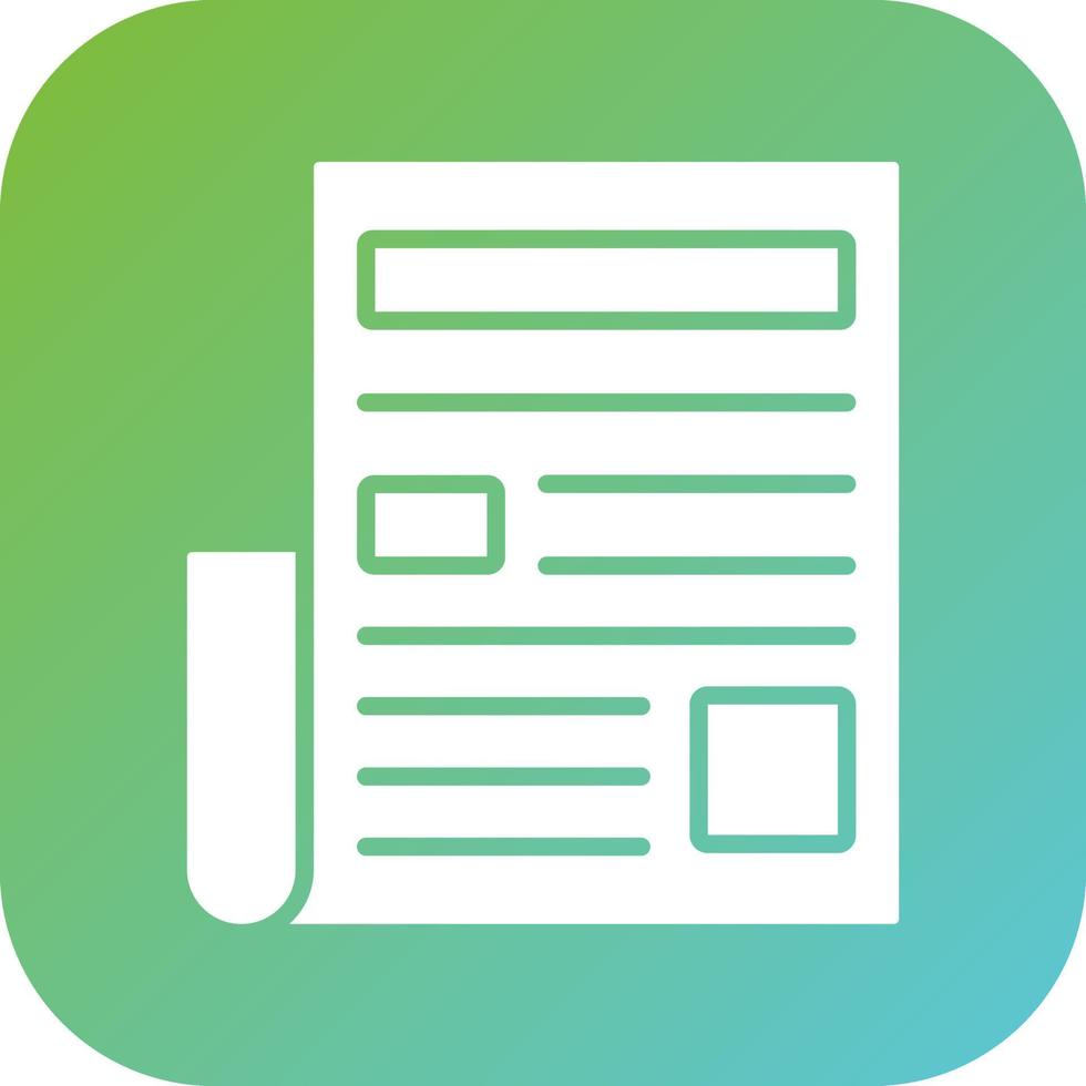 News Headline Vector Icon Style