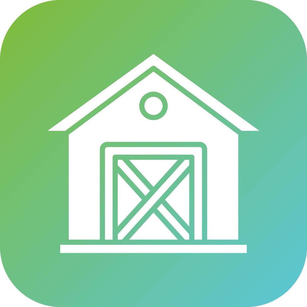 Garden Shed Vector Icon Style