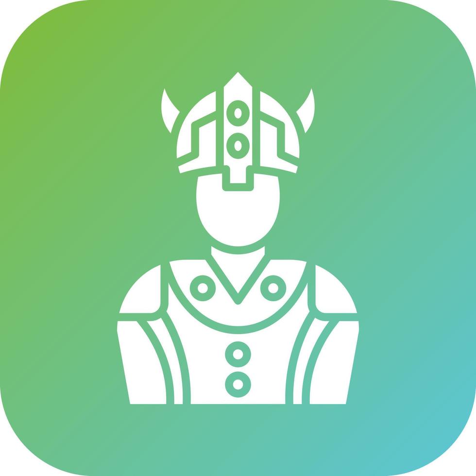 Viking Man Vector Icon Style