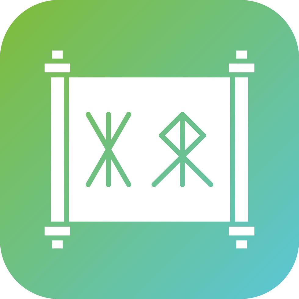 runas vector icono estilo