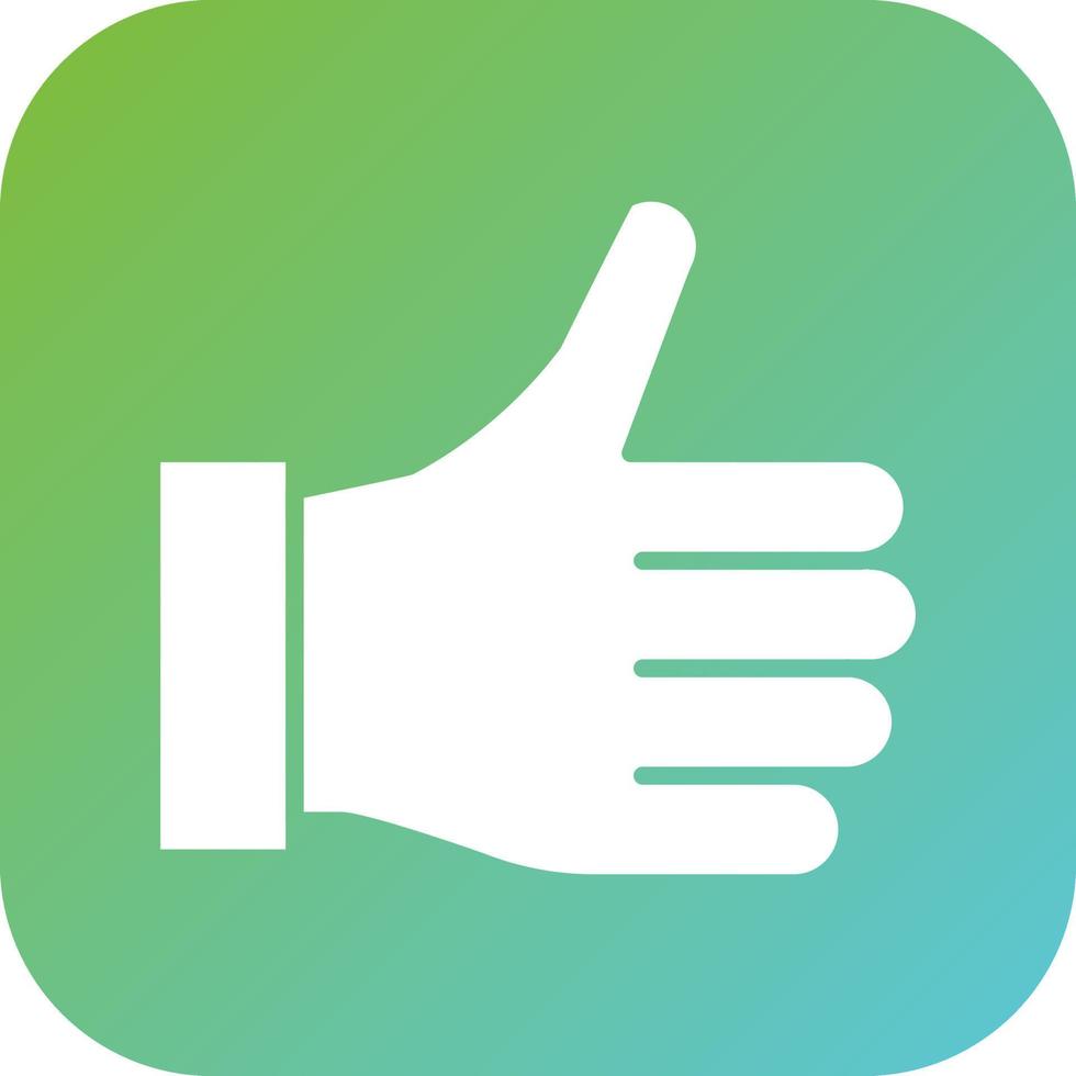 Thumbs Up Vector Icon Style