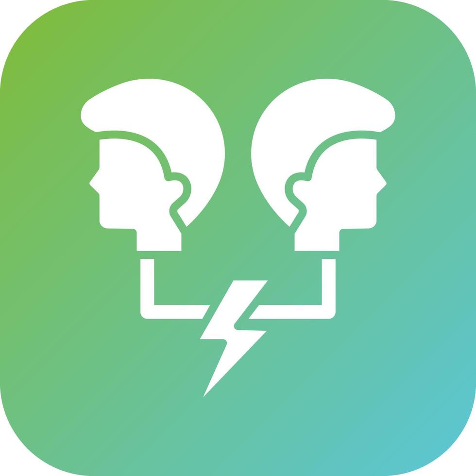 Conflicting Thoughts Vector Icon Style