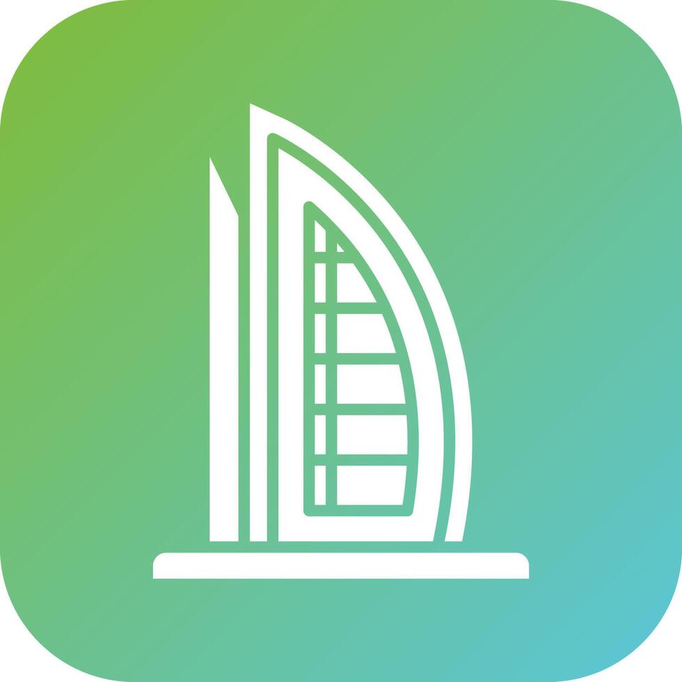 Burj al Arab Vector Icon Style
