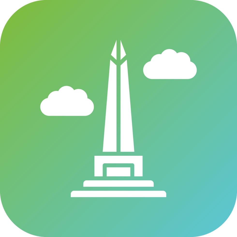 Obelisk Of Buenos Aires Vector Icon Style