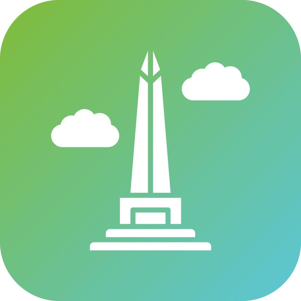 obelisco de buenos aires vector icono estilo