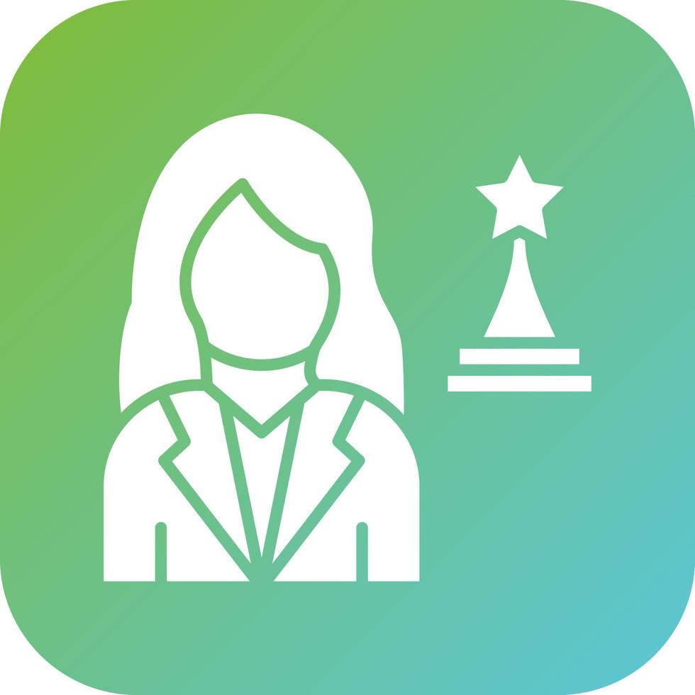 Actress Vector Icon Style