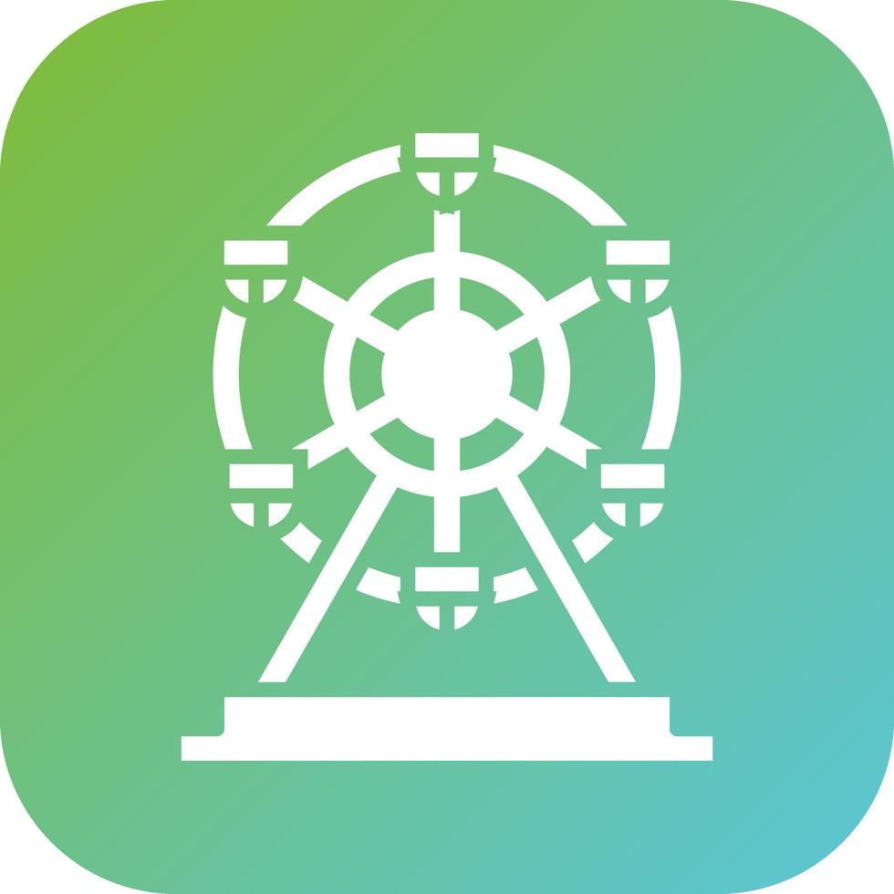 London Eye Vector Icon Style