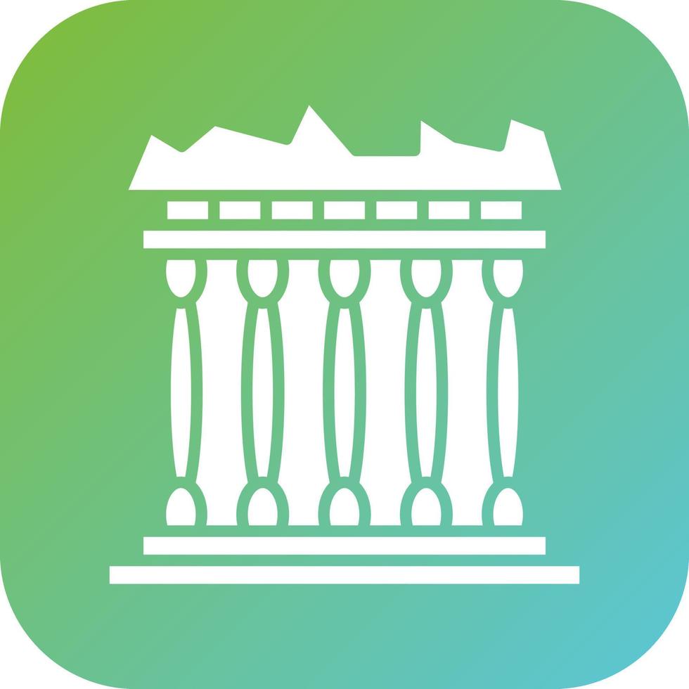 Acropolis Vector Icon Style