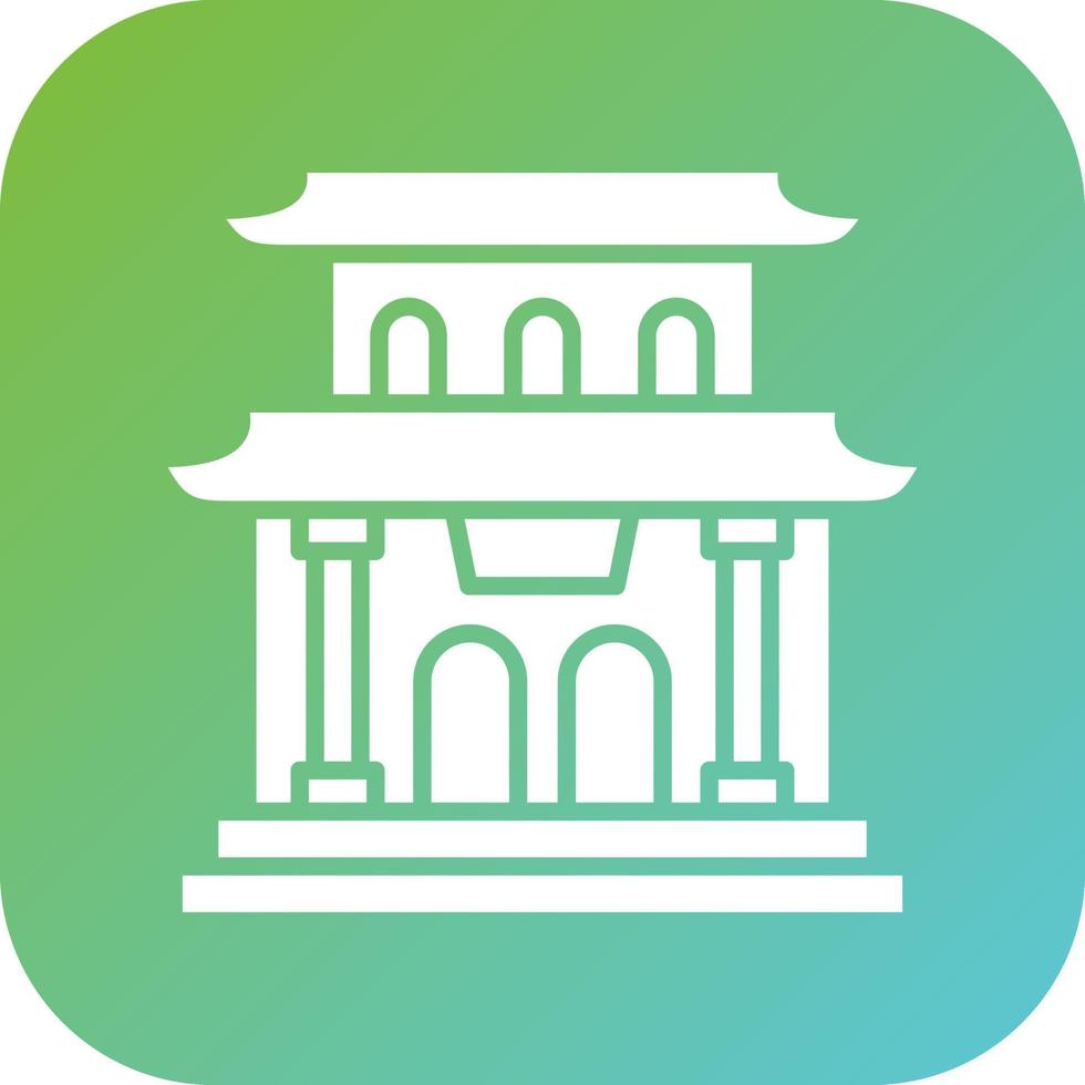 Pagoda Vector Icon Style