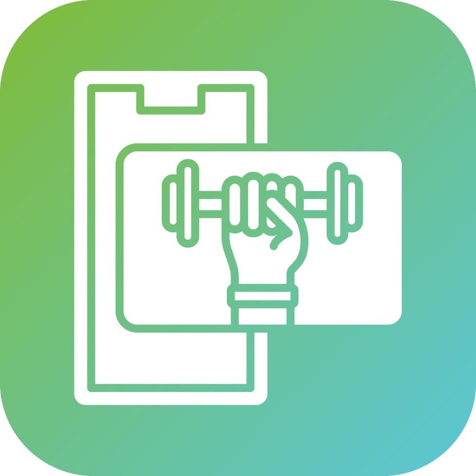 Weight Lifting Vector Icon Style
