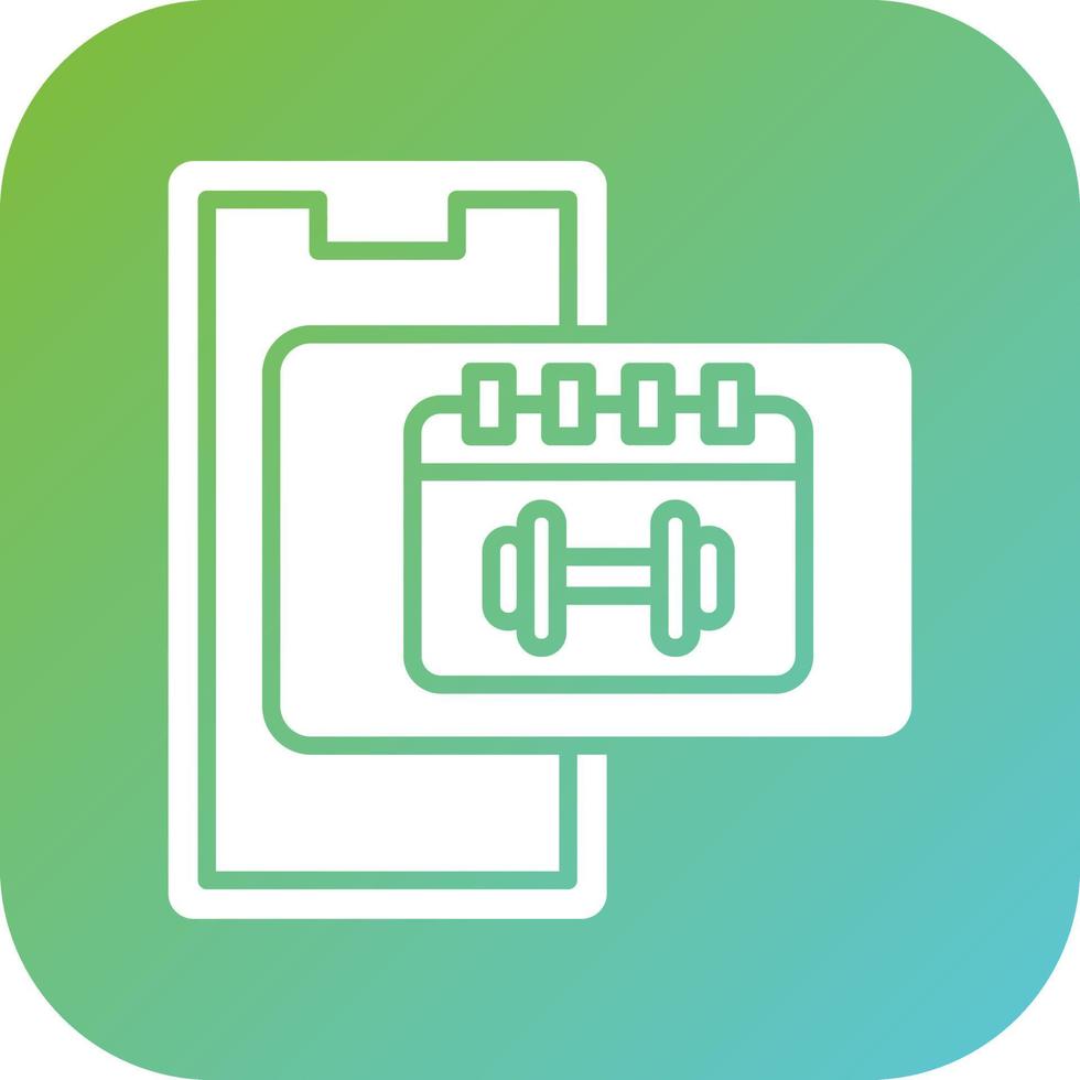 Workout Schedule Vector Icon Style