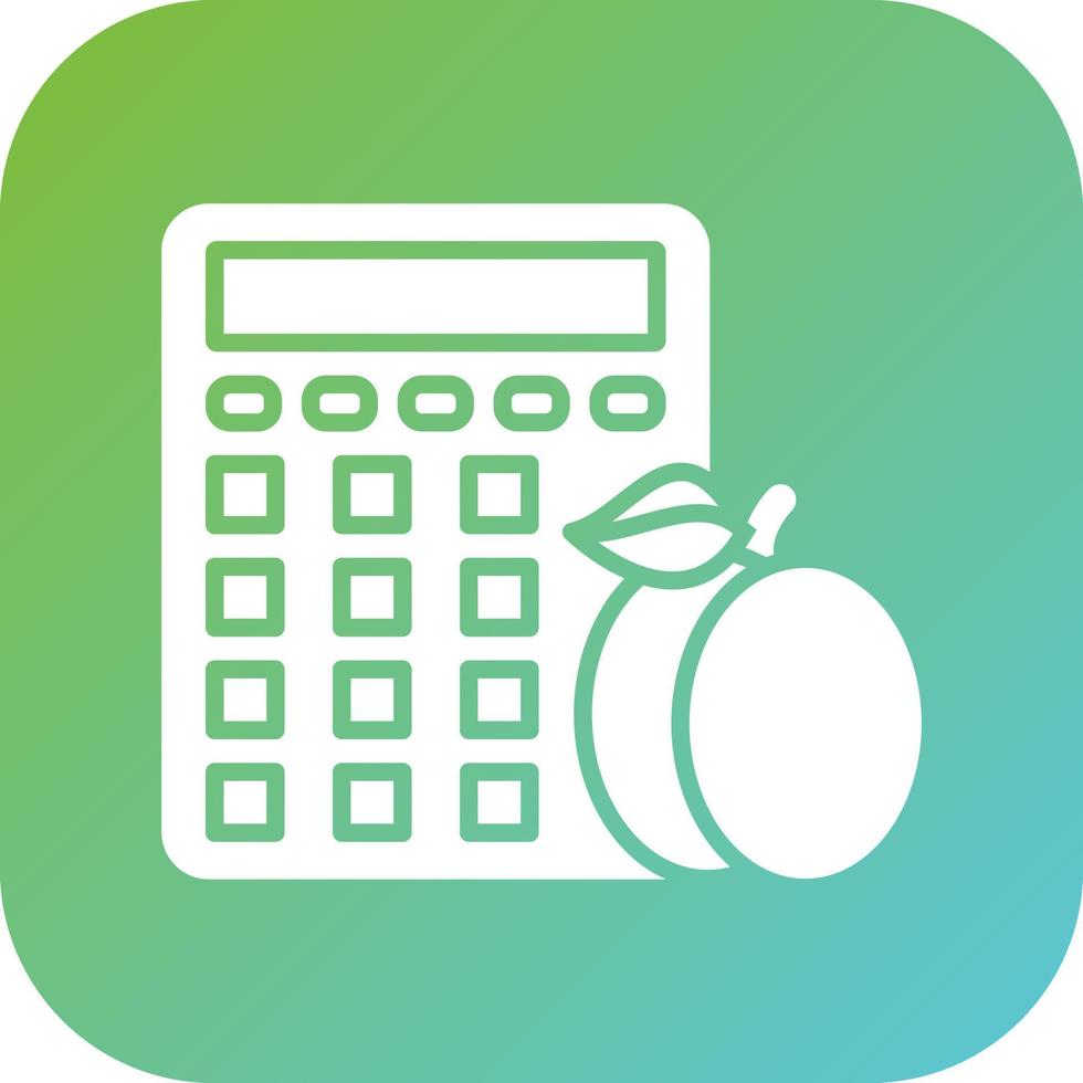 Calorie Calculator Vector Icon Style