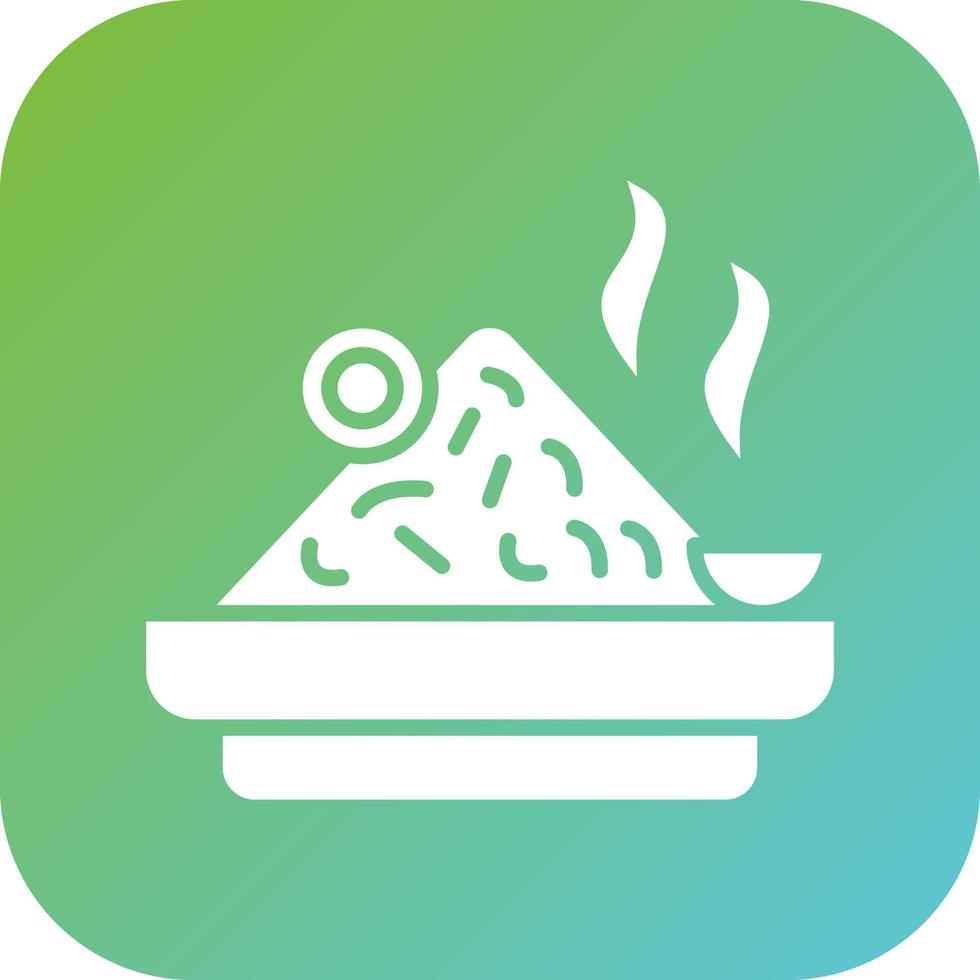 Nasi Goreng Vector Icon Style