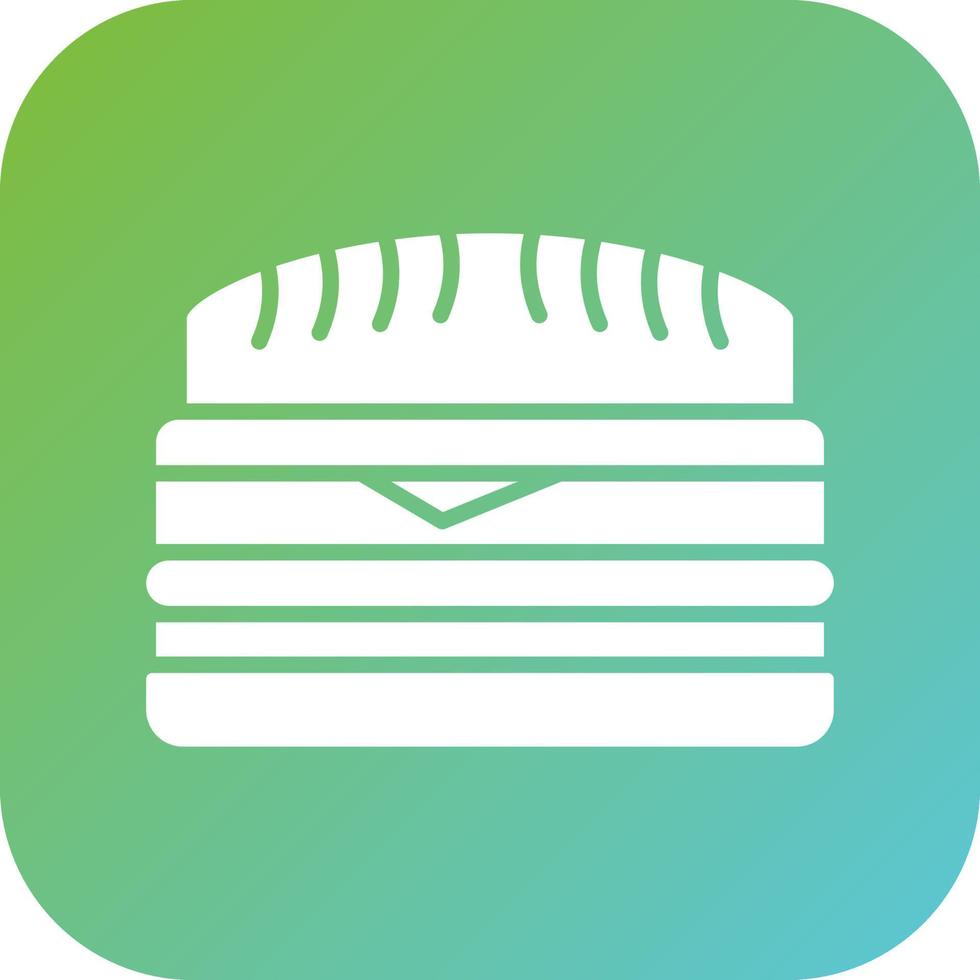 Cuban Sandwich Vector Icon Style