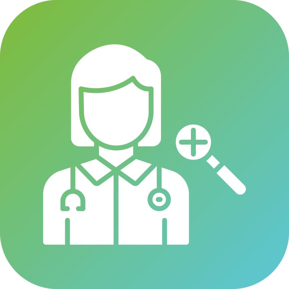 Dermatologist Female Vector Icon Style