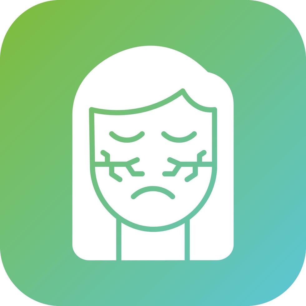 Dry Skin Vector Icon Style