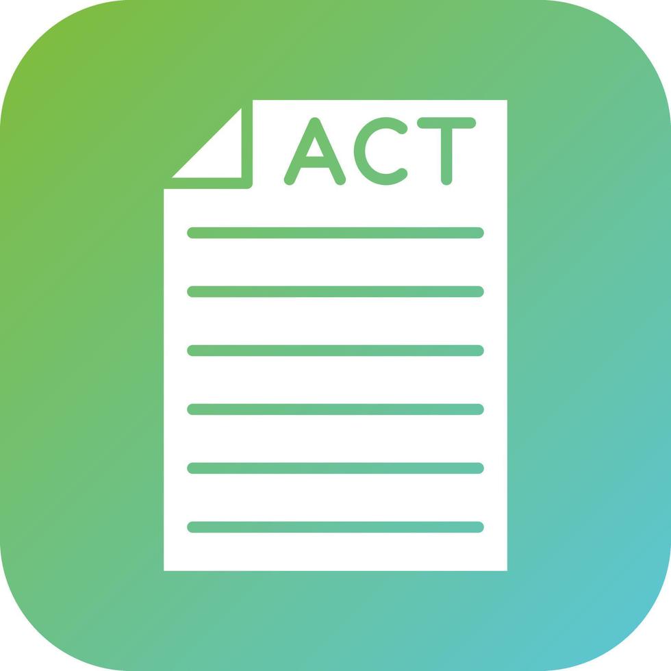 Act Vector Icon Style