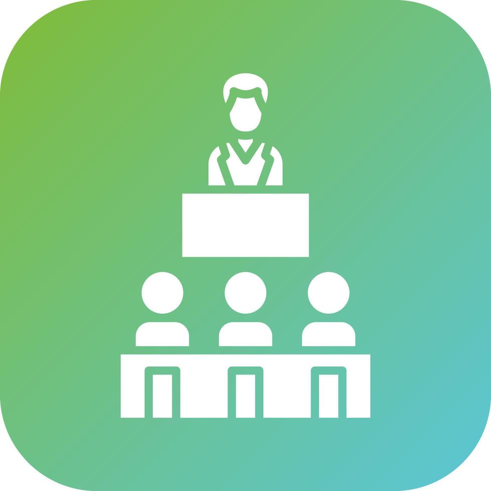 Courtroom Vector Icon Style