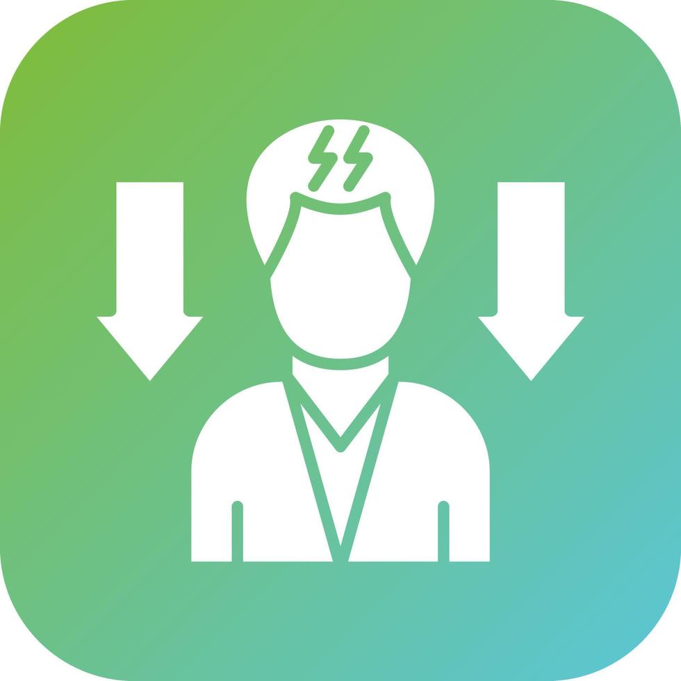 Lower Stress Levels Vector Icon Style