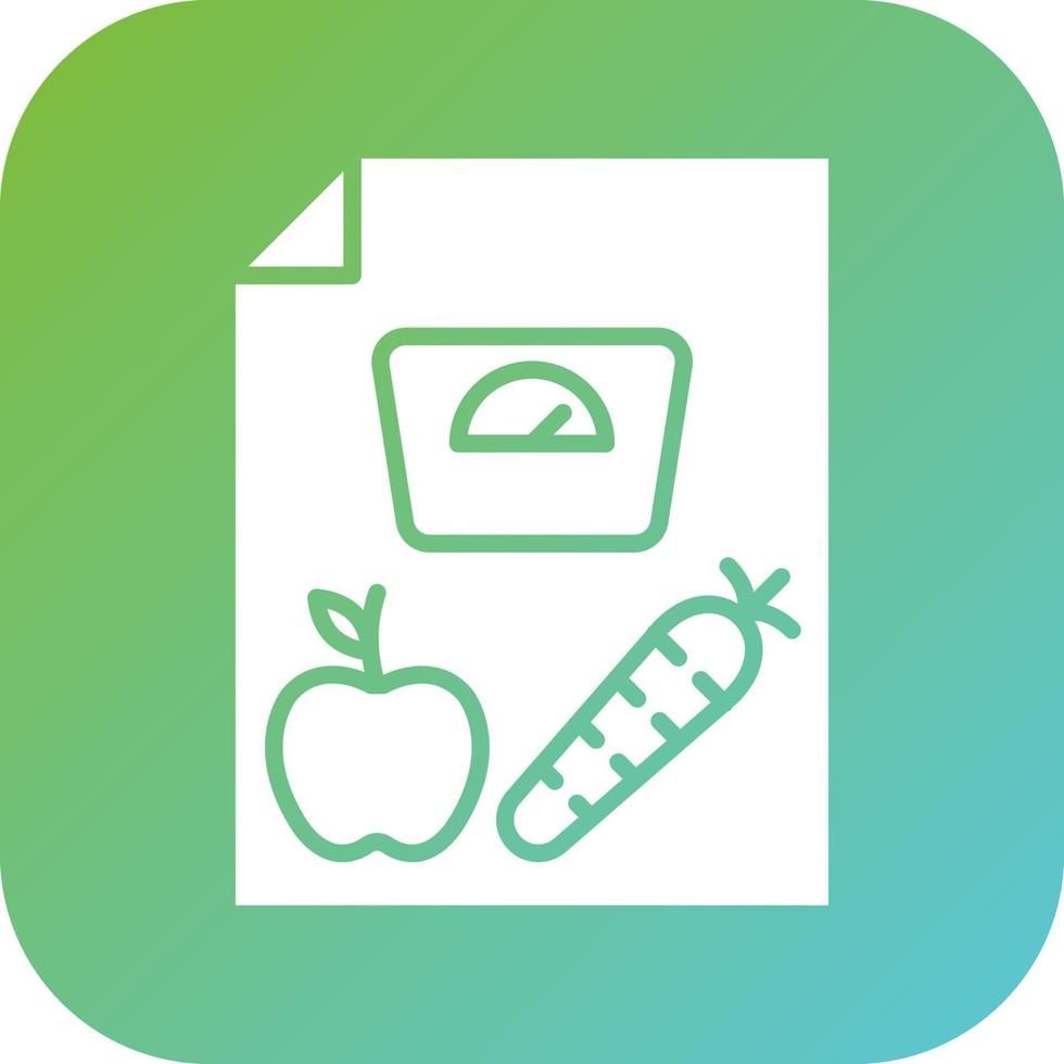 Dieting Tips Vector Icon Style