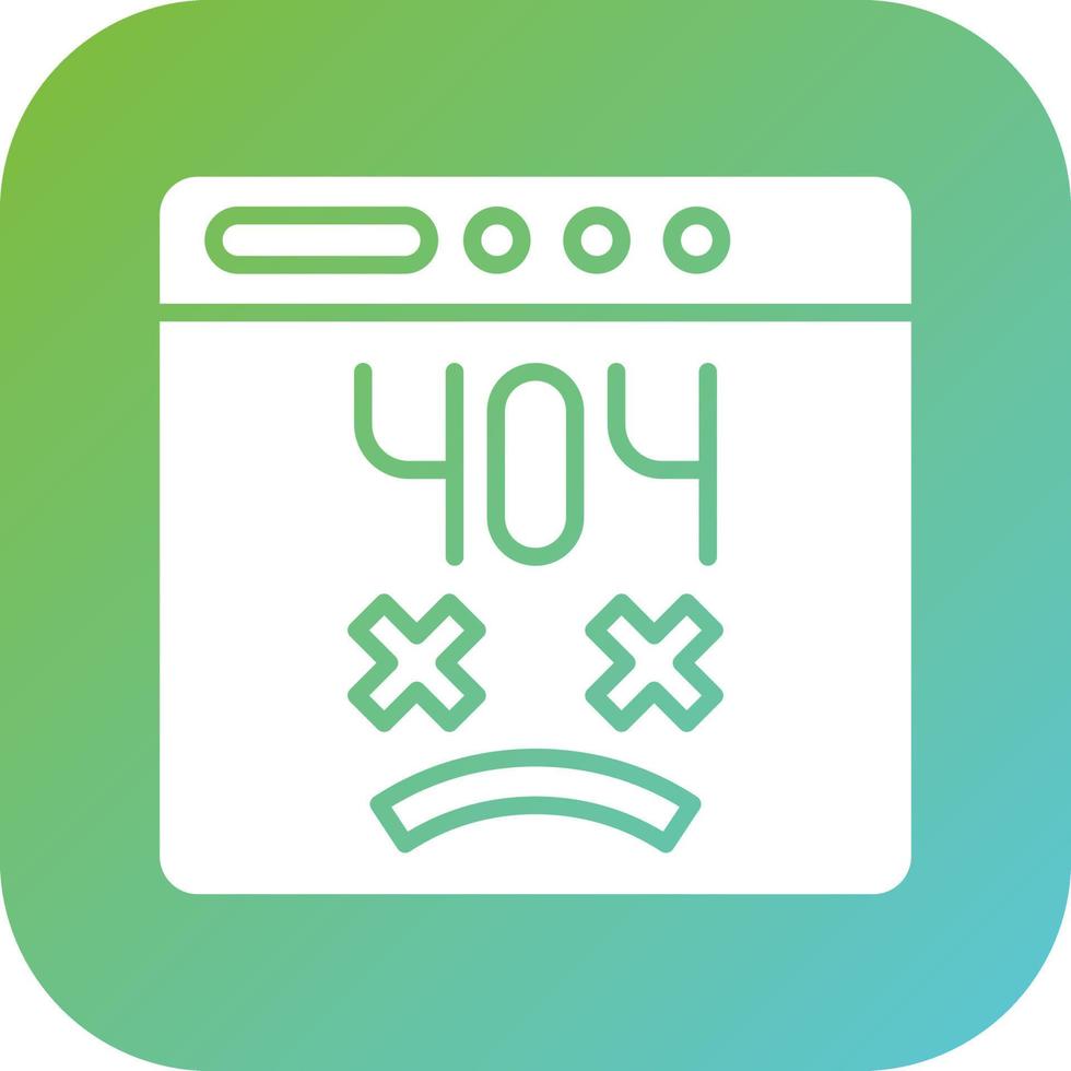 Page Not Found Vector Icon Style