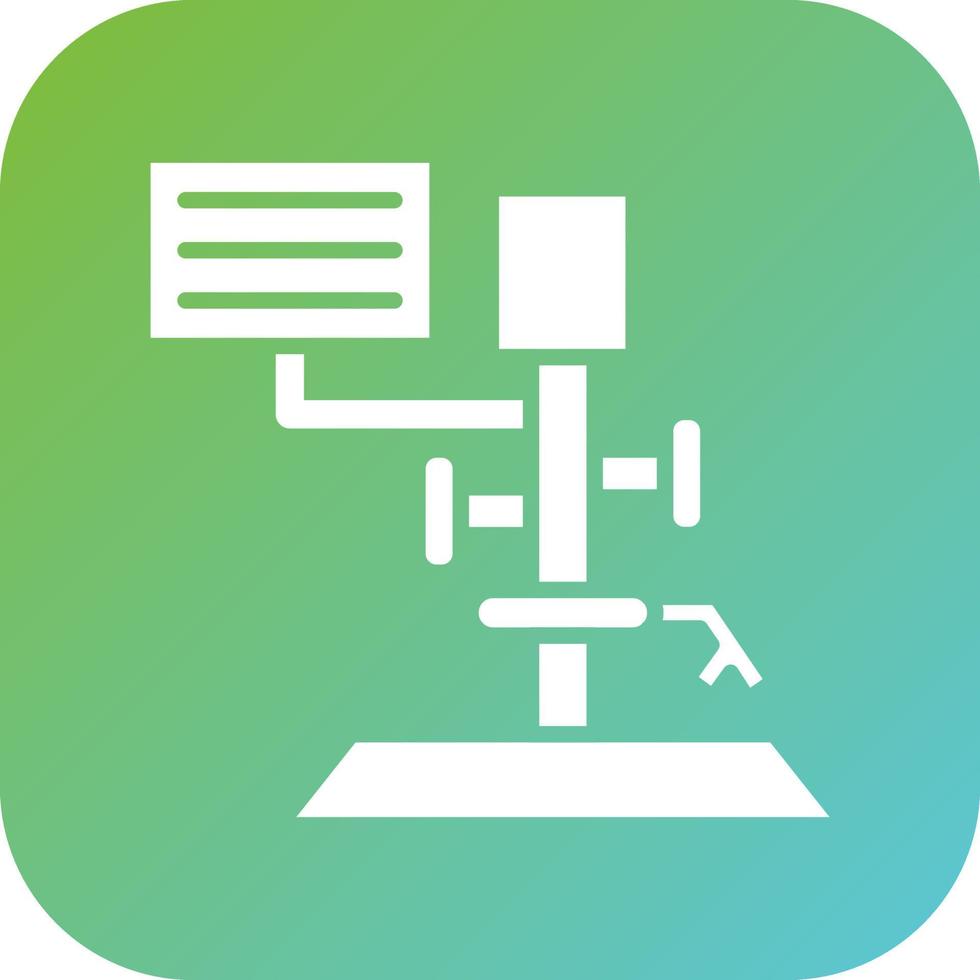 Digital Microscope Vector Icon Style