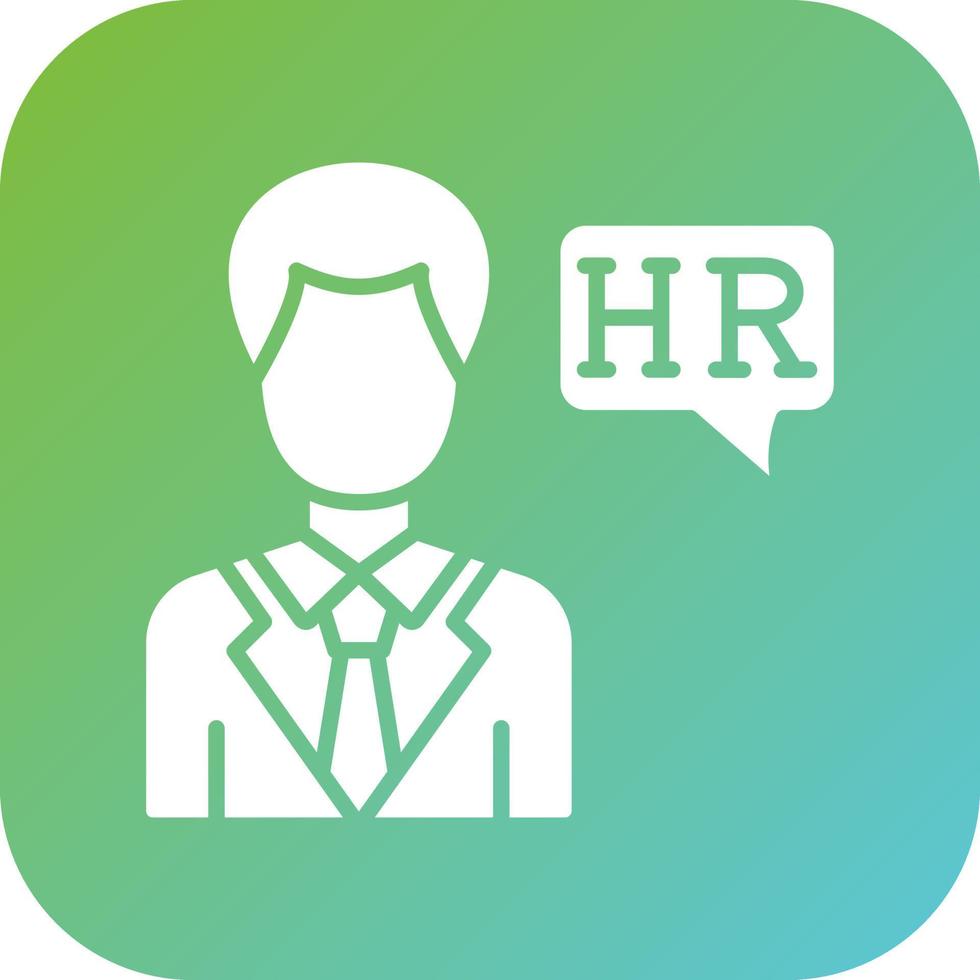 Hr Specialist Male Vector Icon Style